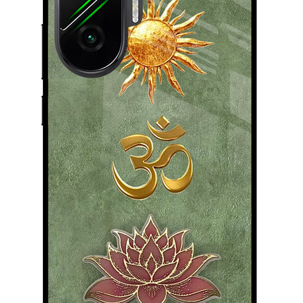 Om & Lotus Poco F7 5G Glass Case