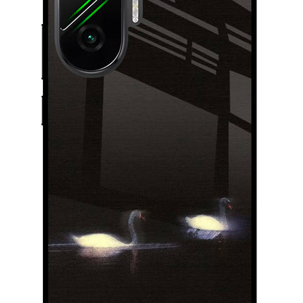 Silent Swans Poco F7 5G Glass Case