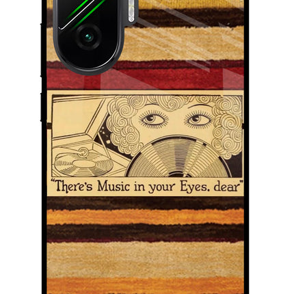 Vinyl Stripes Poco F7 5G Glass Case