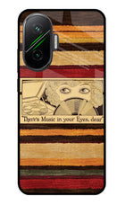 Vinyl Stripes Poco F7 5G Glass Case