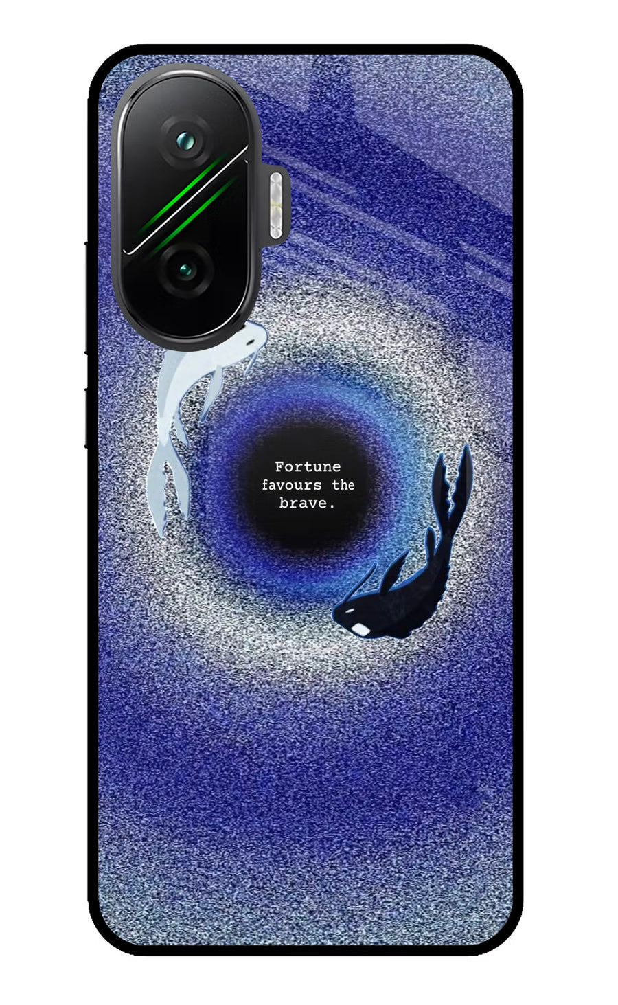 Dark Koi Poco F7 5G Back Cover, Glass case