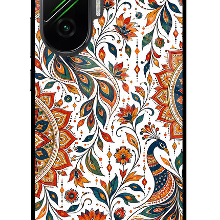 White Mayura Poco F7 5G Glass Case