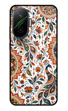 White Mayura Poco F7 5G Glass Case