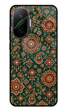 Green Pataka Poco F7 5G Glass Case