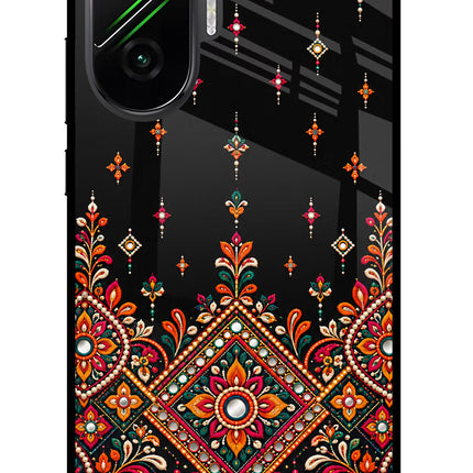 Noir Mehfil Poco F7 5G Glass Case