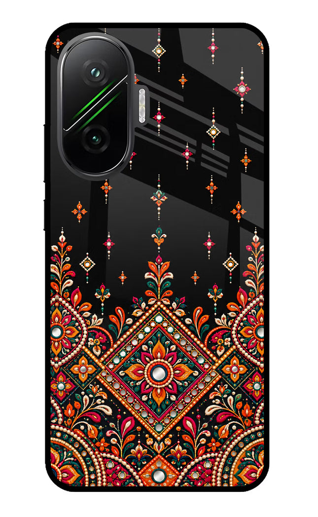 Noir Mehfil Poco F7 5G Glass Case