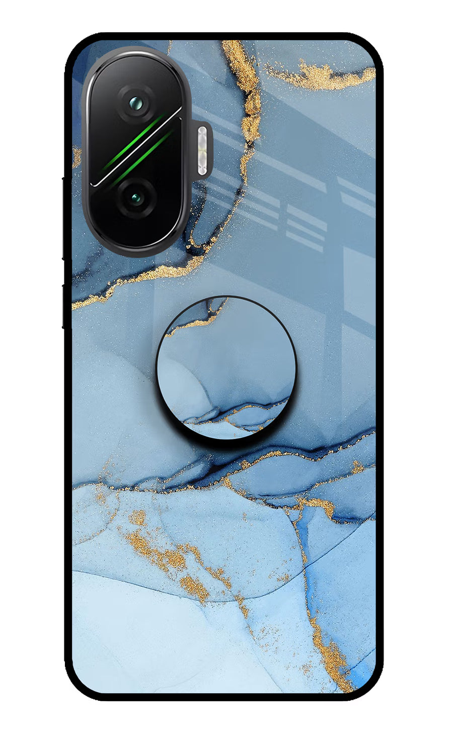 Blue Marble Poco F7 5G Pop Case, Glass case