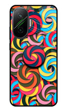 Spiral Pattern Poco F7 5G Pop Case by Casekaro