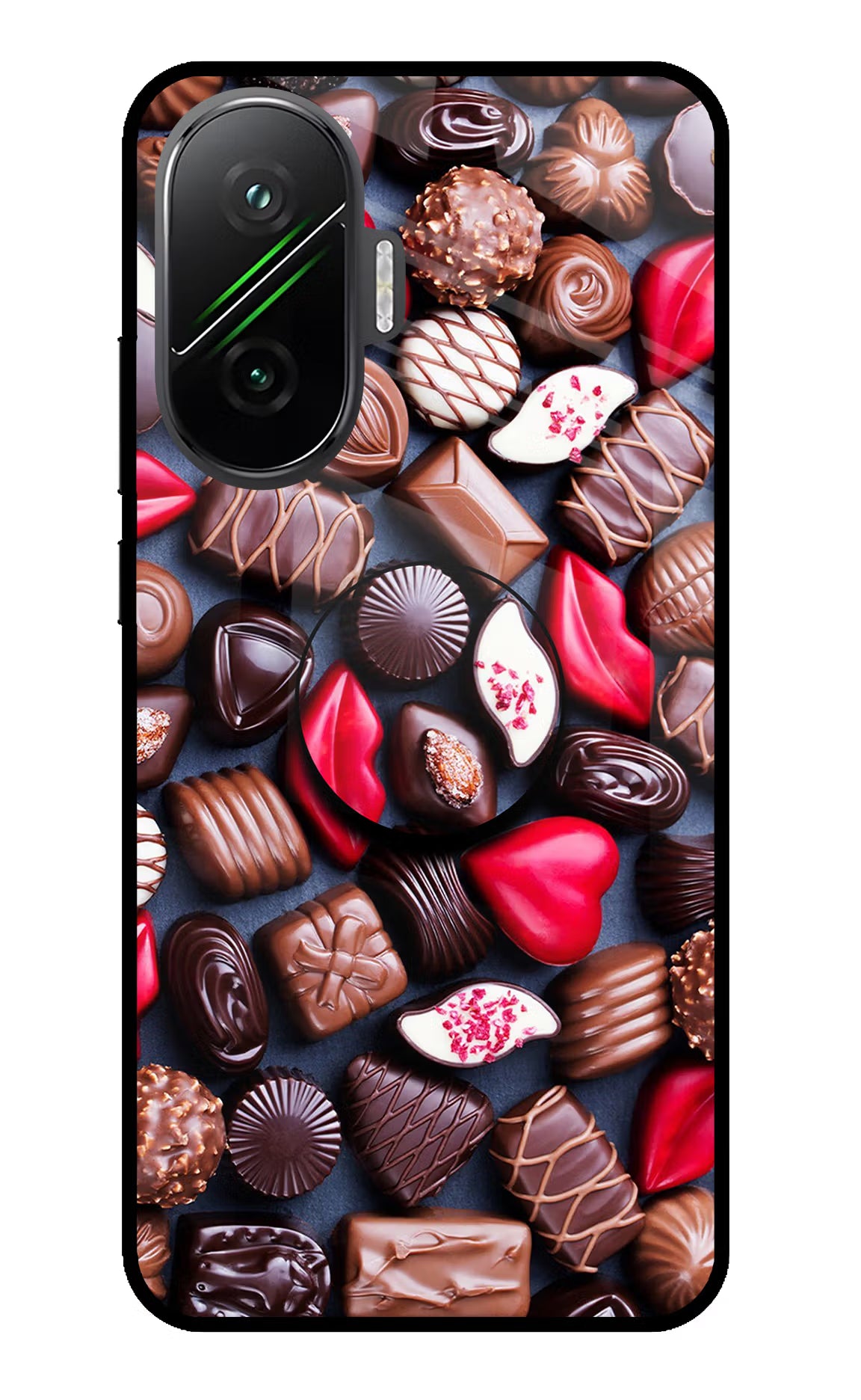 Chocolates Poco F7 5G Pop Case by Casekaro