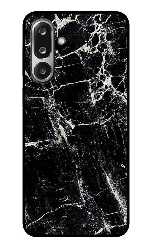 Black Marble Texture Samsung F36 5G Glass Case