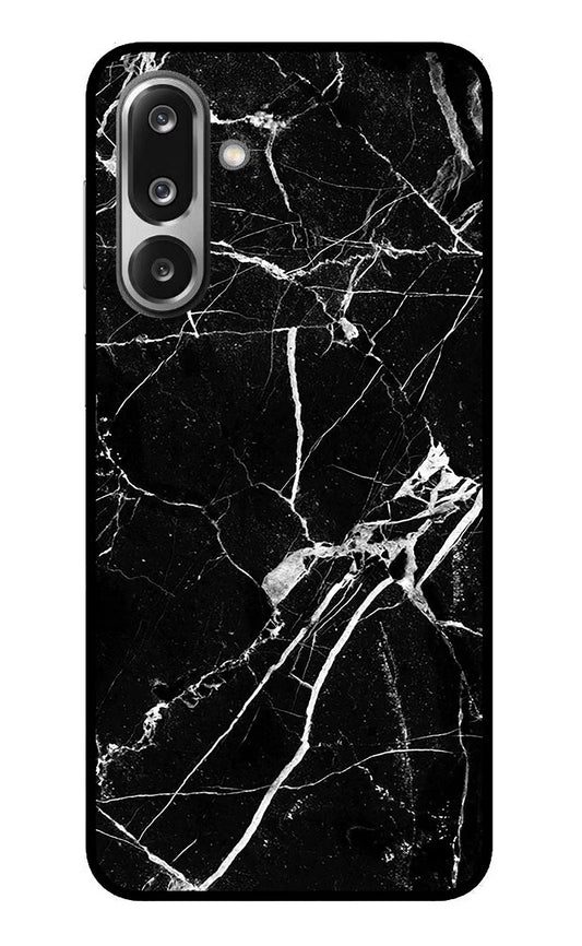 Black Marble Pattern Samsung F36 5G Glass Case