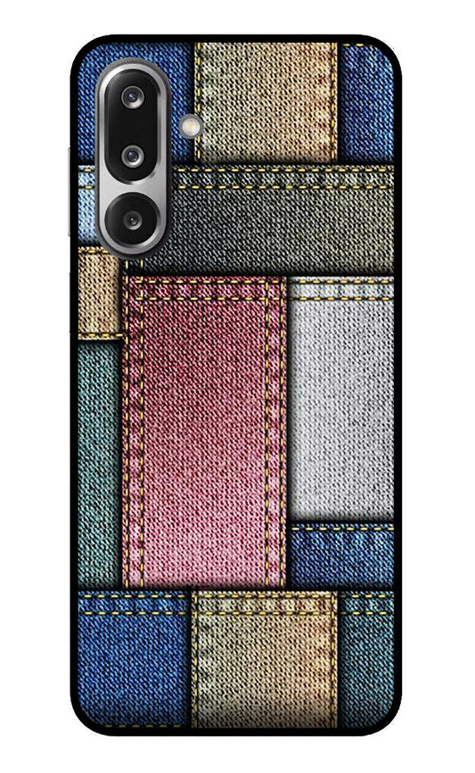 Multicolor Jeans Samsung F36 5G Glass Case