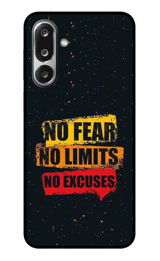 No Fear No Limits No Excuse Samsung F36 5G Glass Case