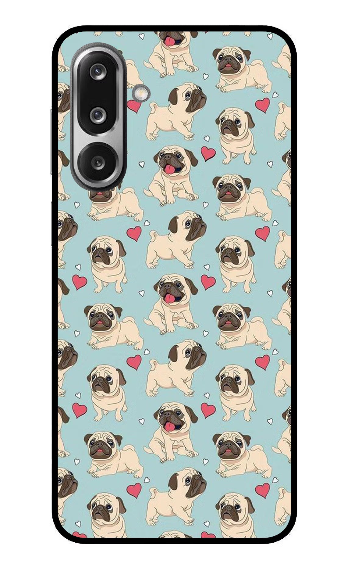 Pug Dog Samsung F36 5G Glass Case