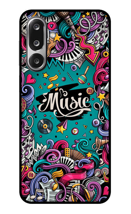 Music Graffiti Samsung F36 5G Glass Case
