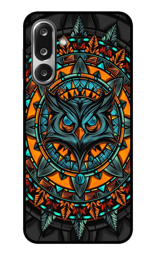 Angry Owl Art Samsung F36 5G Glass Case