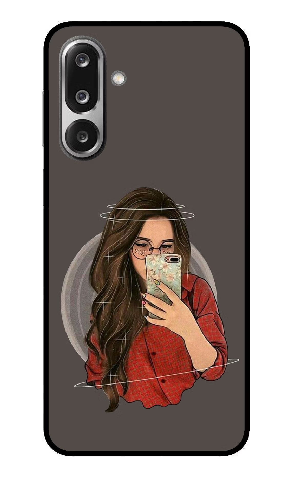Selfie Queen Samsung F36 5G Glass Case Back Cover by Casekaro