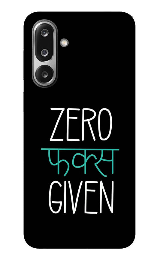 Zero Fucks Given Samsung F36 5G Glass Case