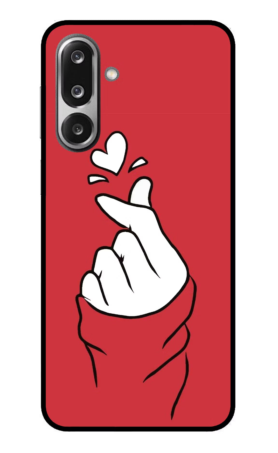 Korean Love Sign Samsung F36 5G Glass Case