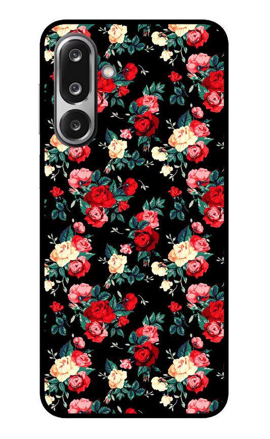 Rose Pattern Samsung F36 5G Glass Case