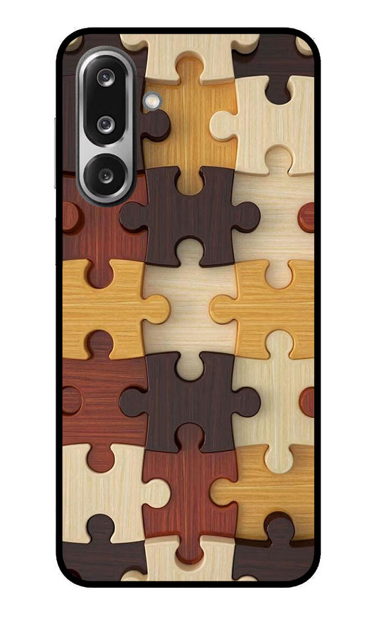 Wooden Puzzle Samsung F36 5G Glass Case