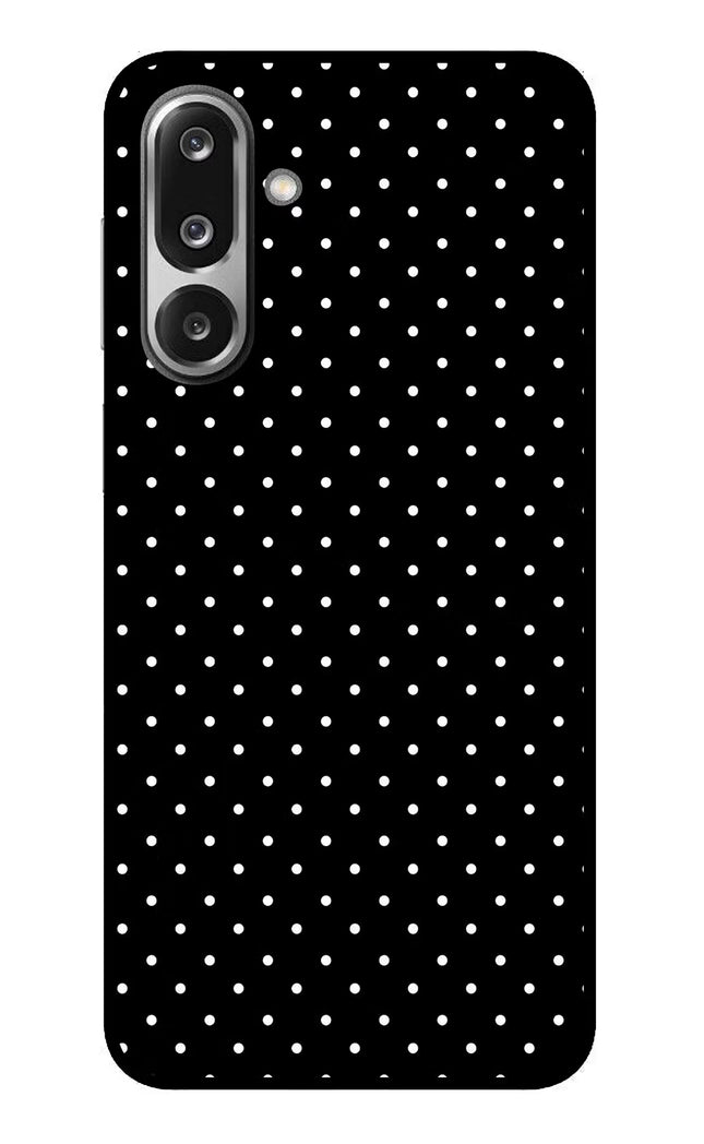 White Dots Samsung F36 5G Glass Case Back Cover by Casekaro