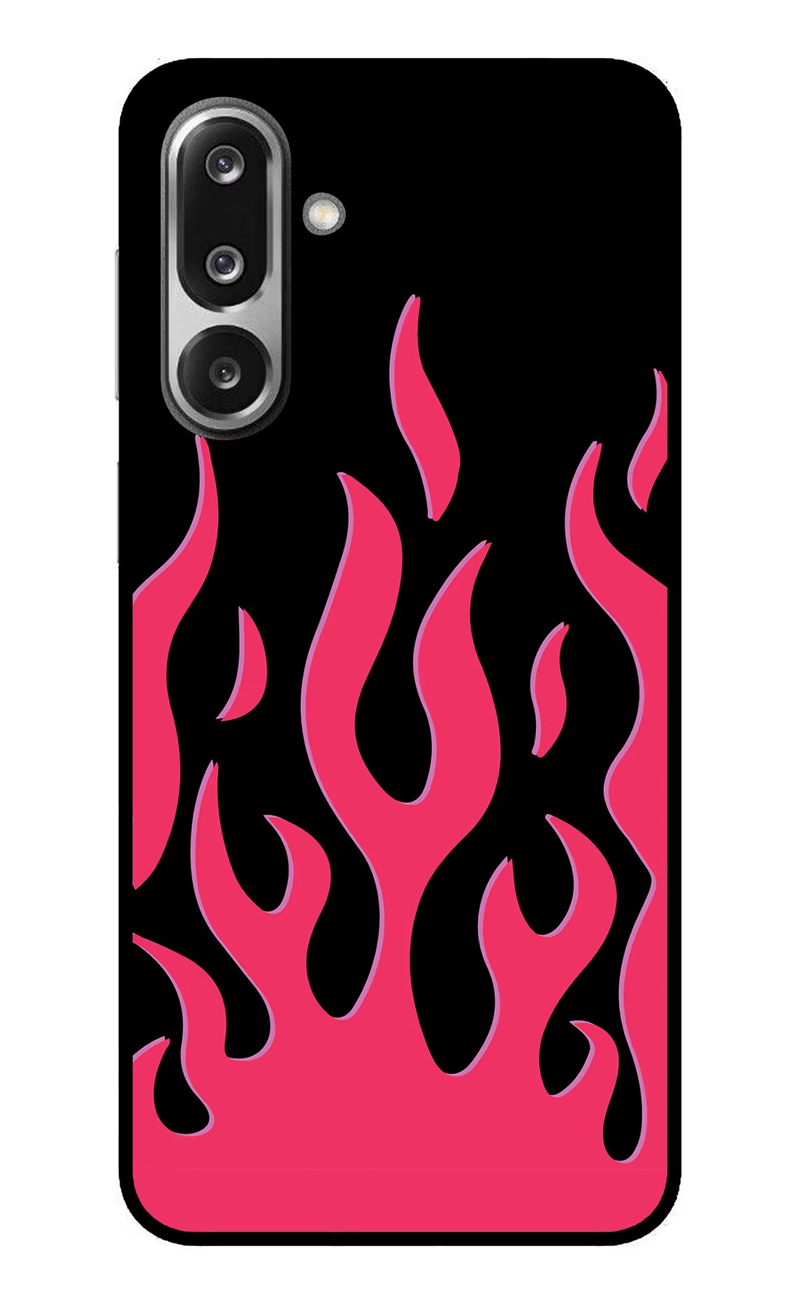 Fire Flames Samsung F36 5G Glass Case Back Cover by Casekaro