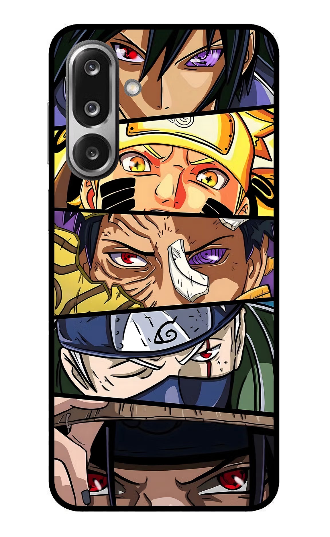 Naruto Character Samsung F36 5G Glass Case Back Cover by Casekaro