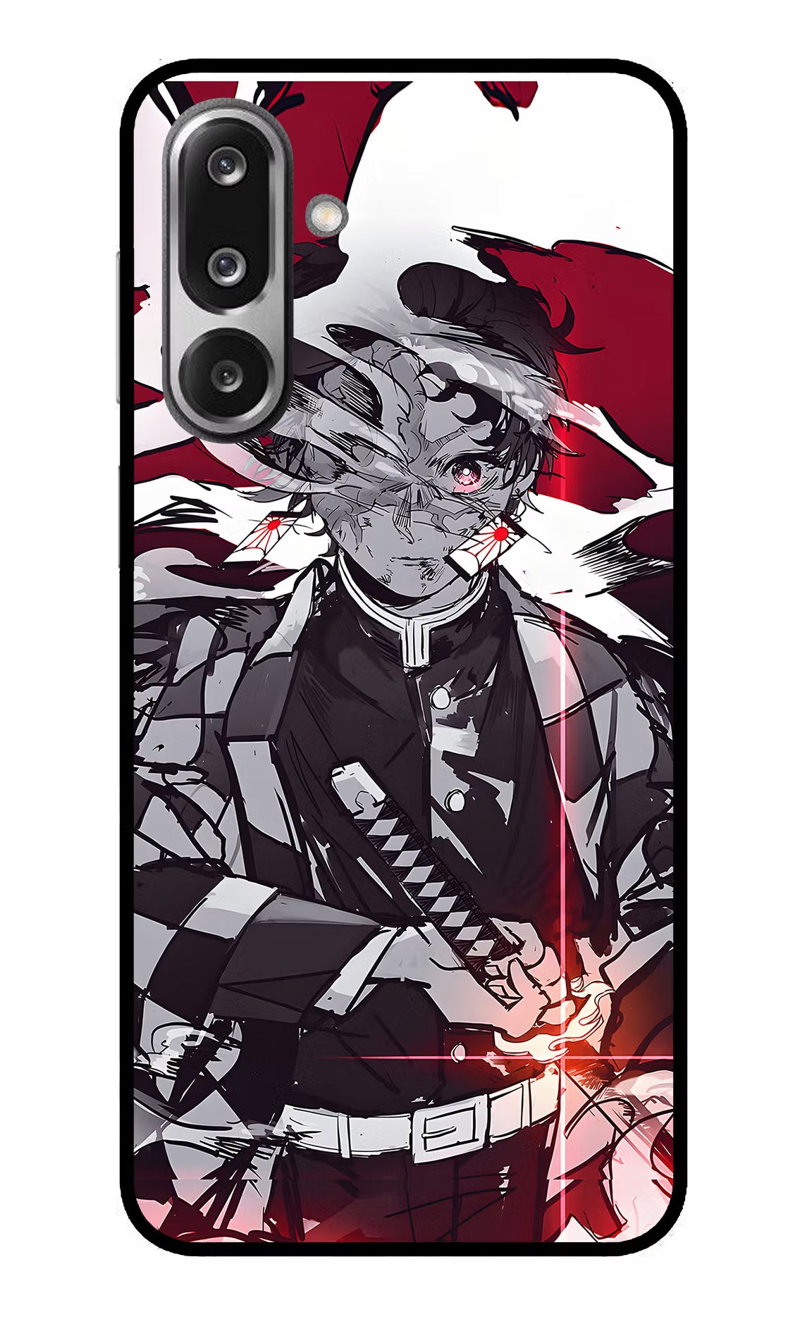 Demon Slayer Samsung F36 5G Glass Case Back Cover by Casekaro