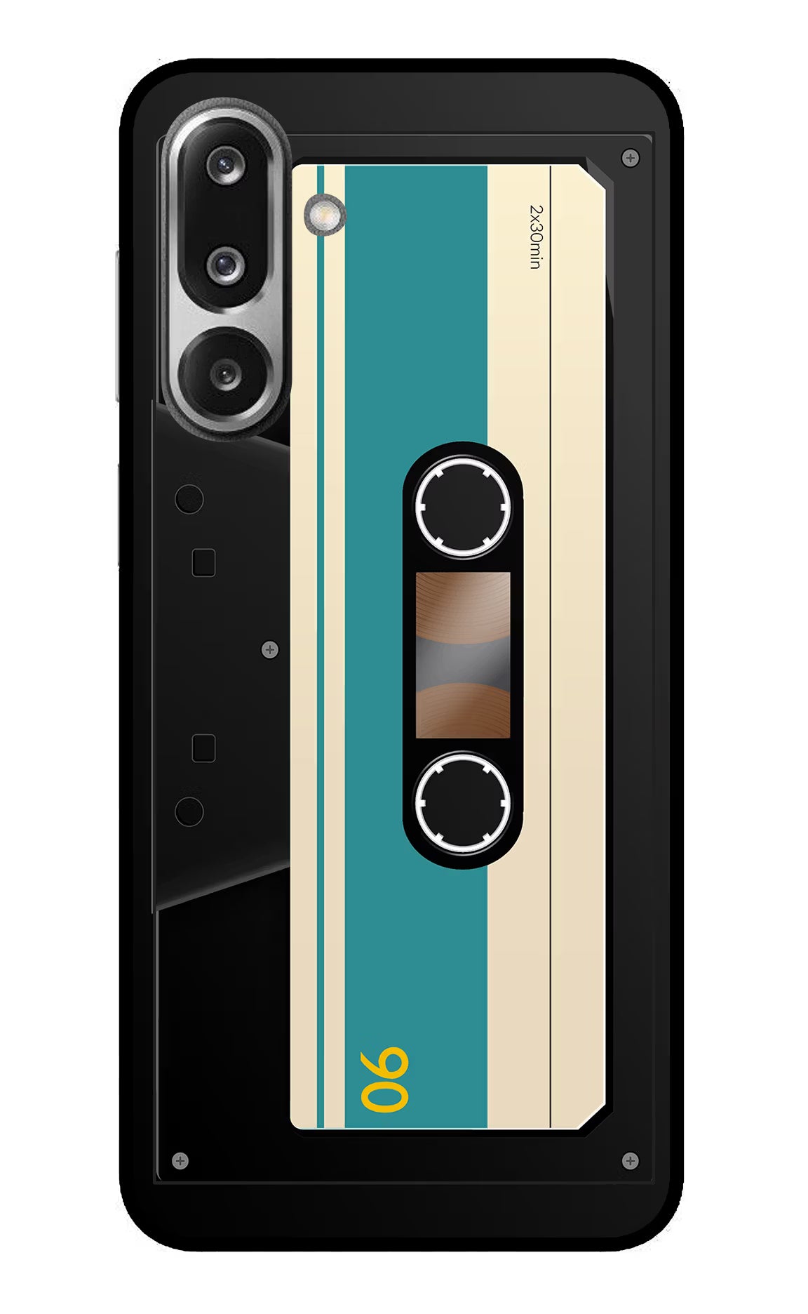 Cassette Samsung F36 5G Glass Case Back Cover by Casekaro