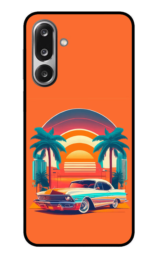 Palm Drive 80s Samsung F36 5G Glass Case