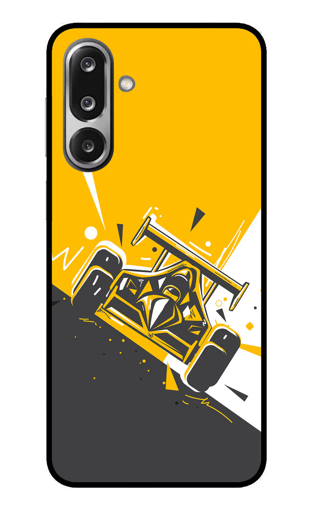 Track King Samsung F36 5G Glass Case Back Cover by Casekaro