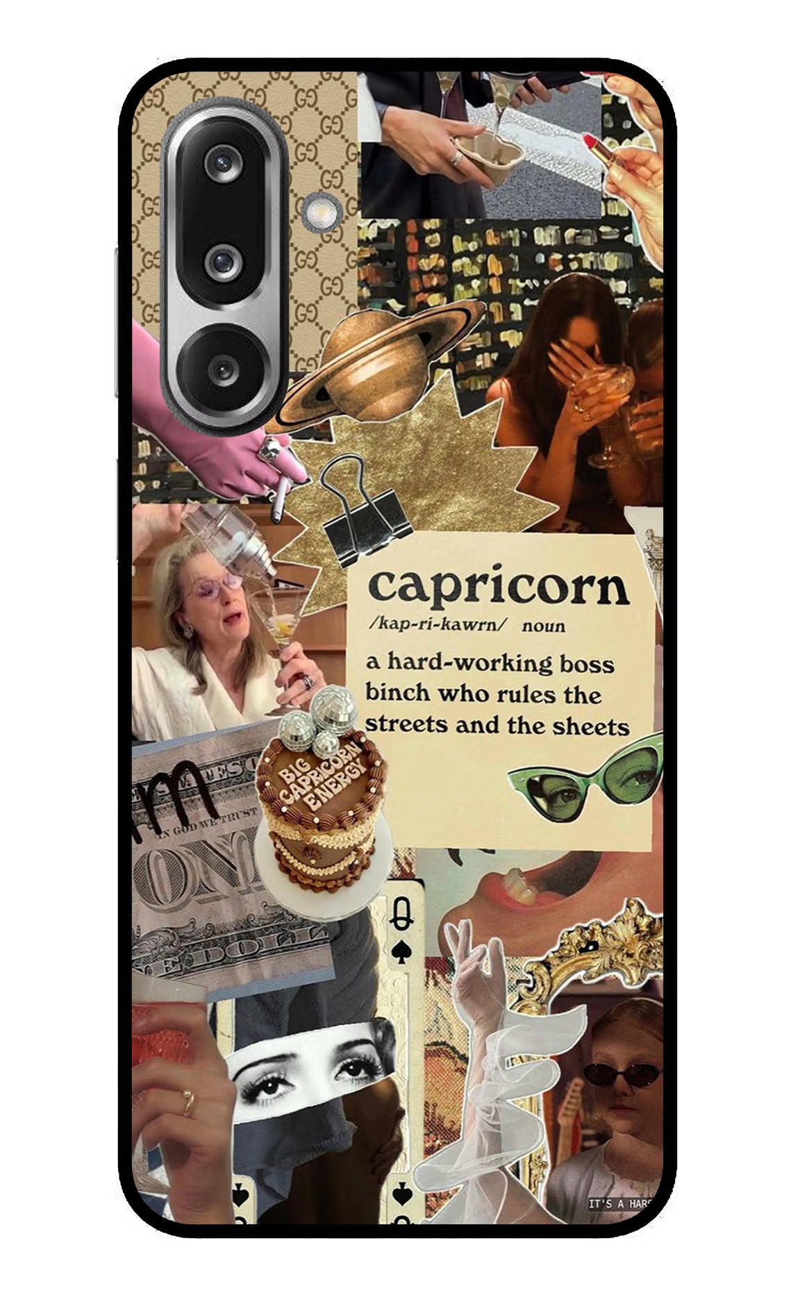 Capricorn Zodiac Samsung F36 5G Glass Case