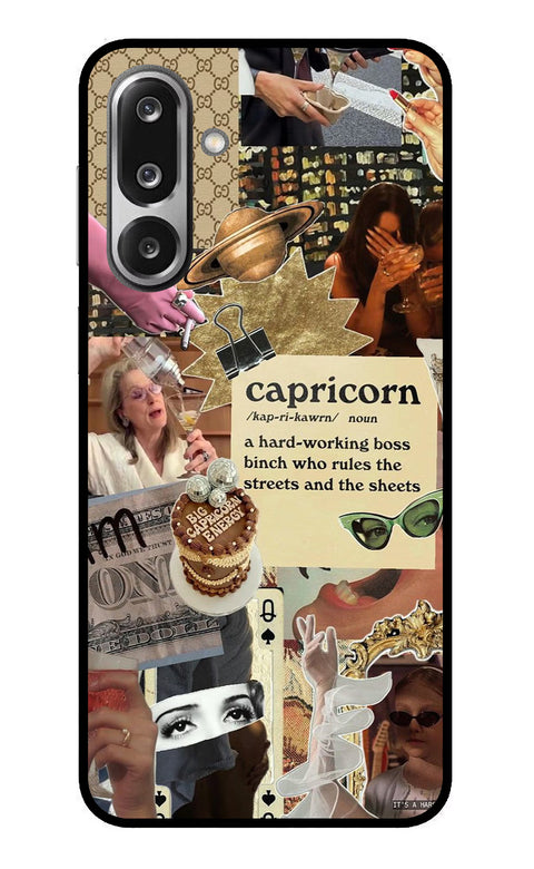 Capricorn Zodiac Samsung F36 5G Glass Case