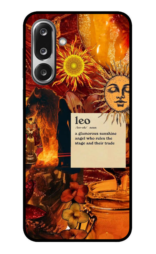 Leo Zodiac Samsung F36 5G Glass Case