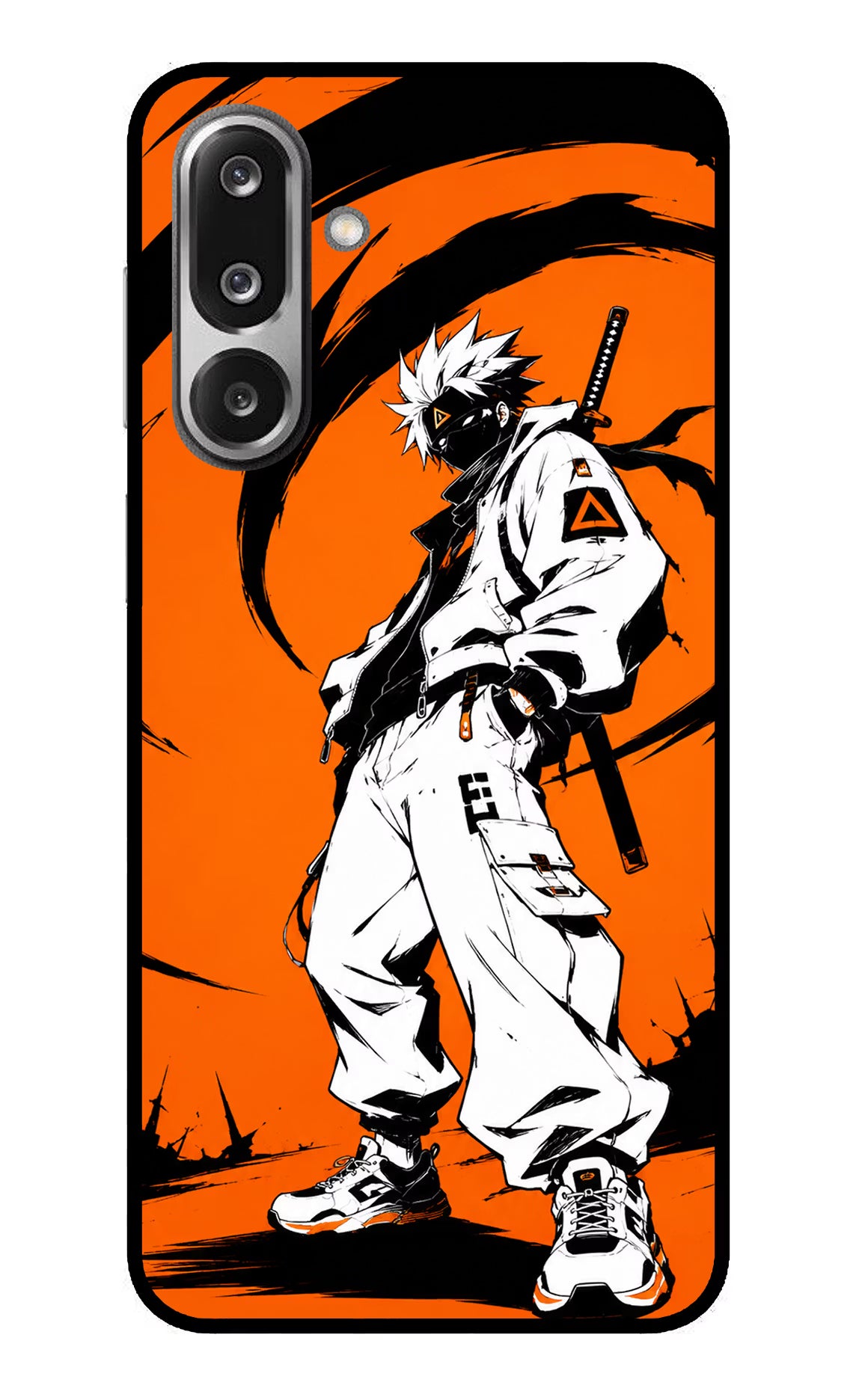 Street Samurai  Samsung F36 5G Glass Case Back Cover by Casekaro
