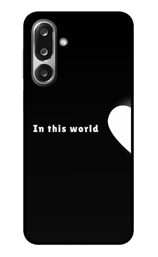 This World Samsung F36 5G Glass Case