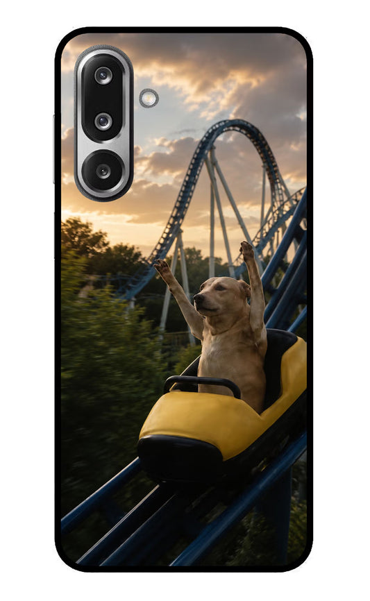 Rollercoaster Dog Samsung F36 5G Glass Case