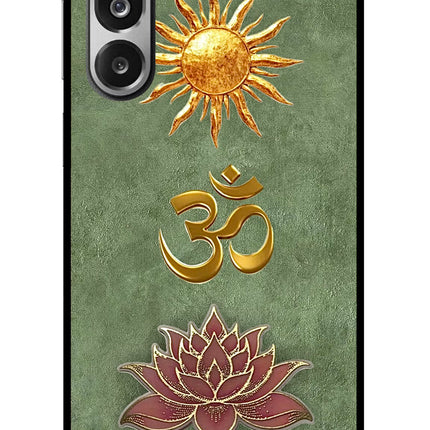 Om & Lotus Samsung F36 5G Glass Case