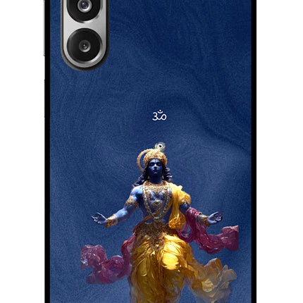 Cosmic Krishna Samsung F36 5G Glass Case