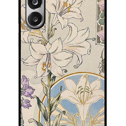 White Lily Samsung F36 5G Glass Case