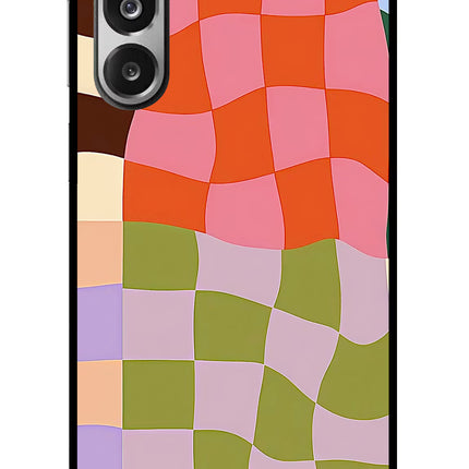 Wavy Grid Samsung F36 5G Glass Case