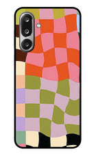 Wavy Grid Samsung F36 5G Glass Case