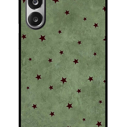 Green Stars Samsung F36 5G Glass Case