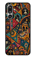 Folk Print Samsung F36 5G Glass Case