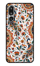 White Mayura Samsung F36 5G Glass Case