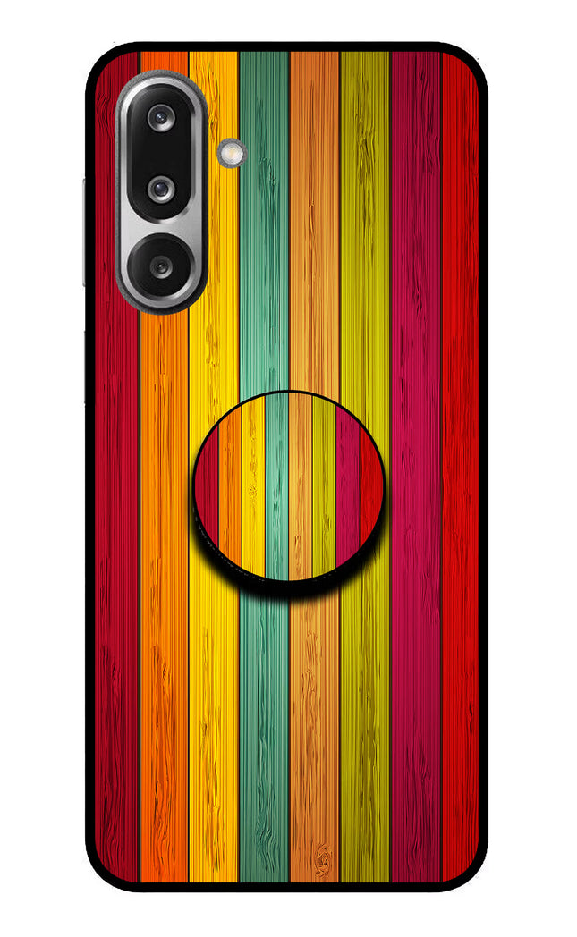 Multicolor Wooden Samsung F36 5G Pop Case by Casekaro