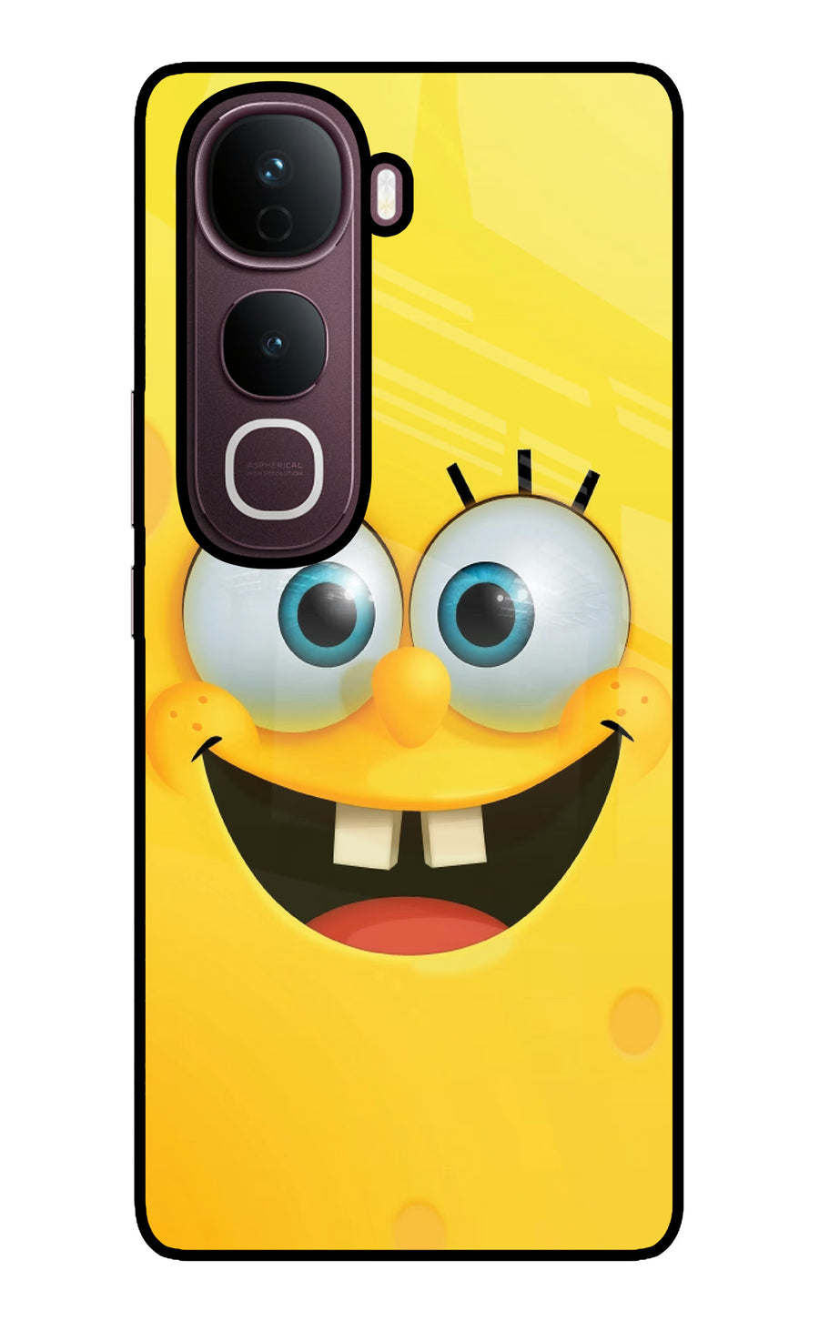 Sponge 1 Vivo Y400 Pro 5G Back Cover, Glass case