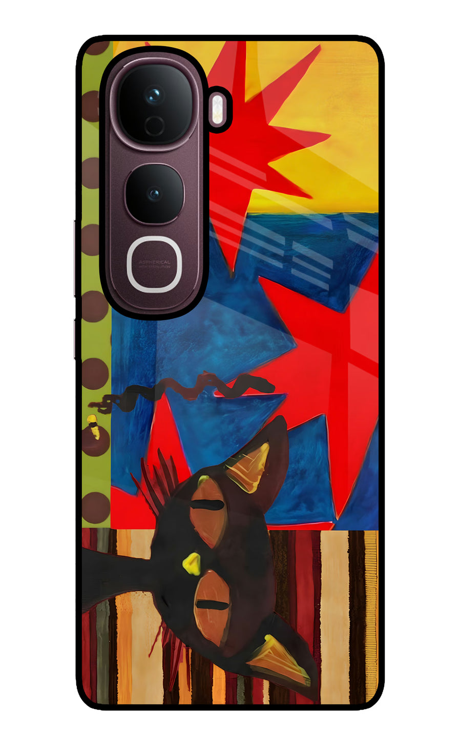 Pop Cat Vivo Y400 Pro 5G Back Cover, Glass case