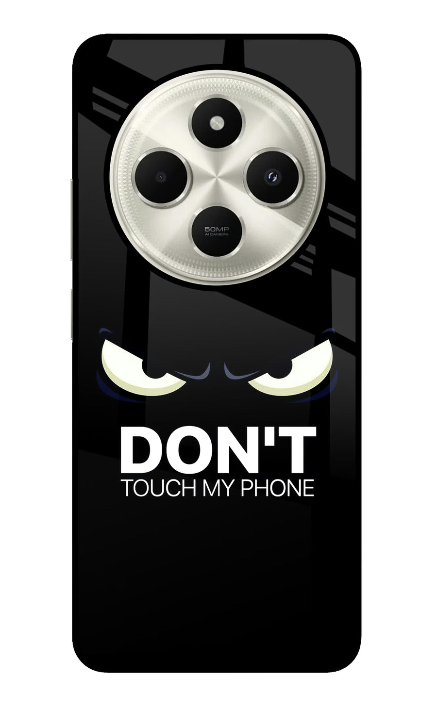 Don'T Touch My Phone Poco C75 5G Back Cover, Glass case